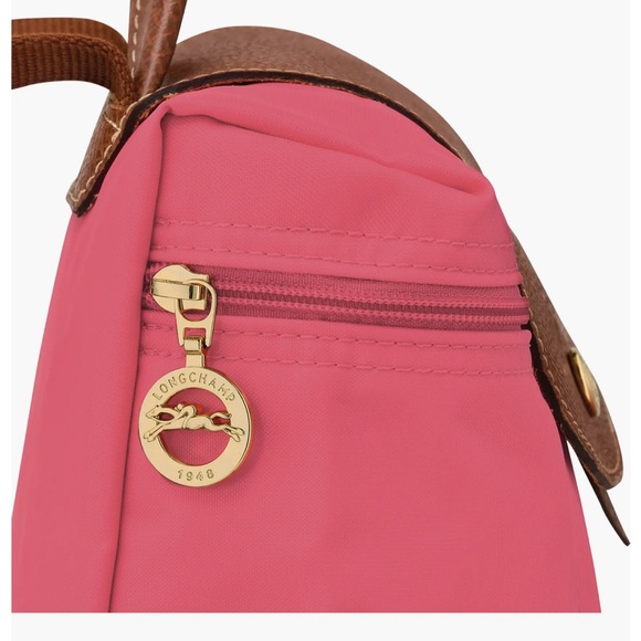 Longchamp Le Pliage Nylon Canvas Backpack Pink - Picture 4 of 5
